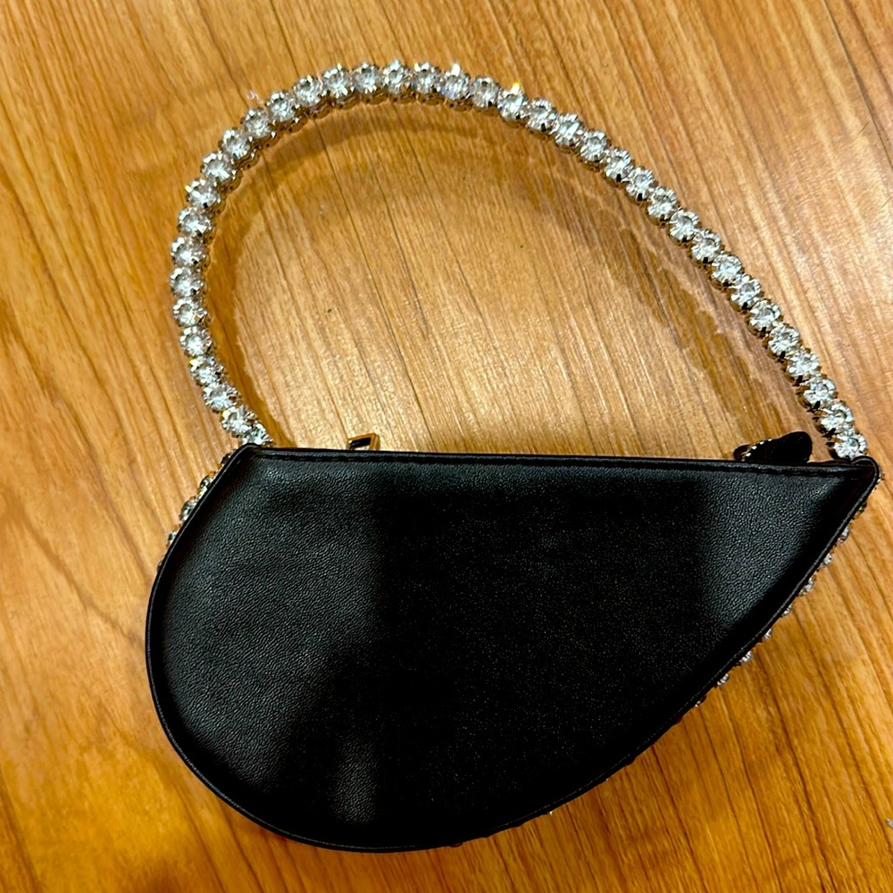 Azalea Wang Heart Rhinestone Purse